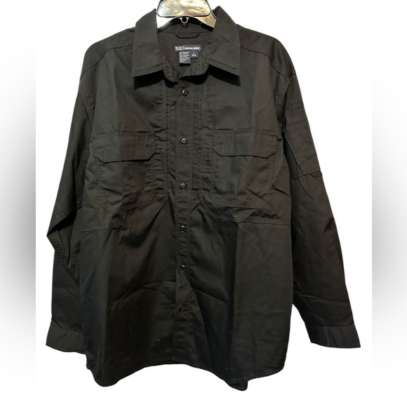 5.11 Tactical Black Taclite Pro Long-Sleeve Shirt - Picture 2 of 6